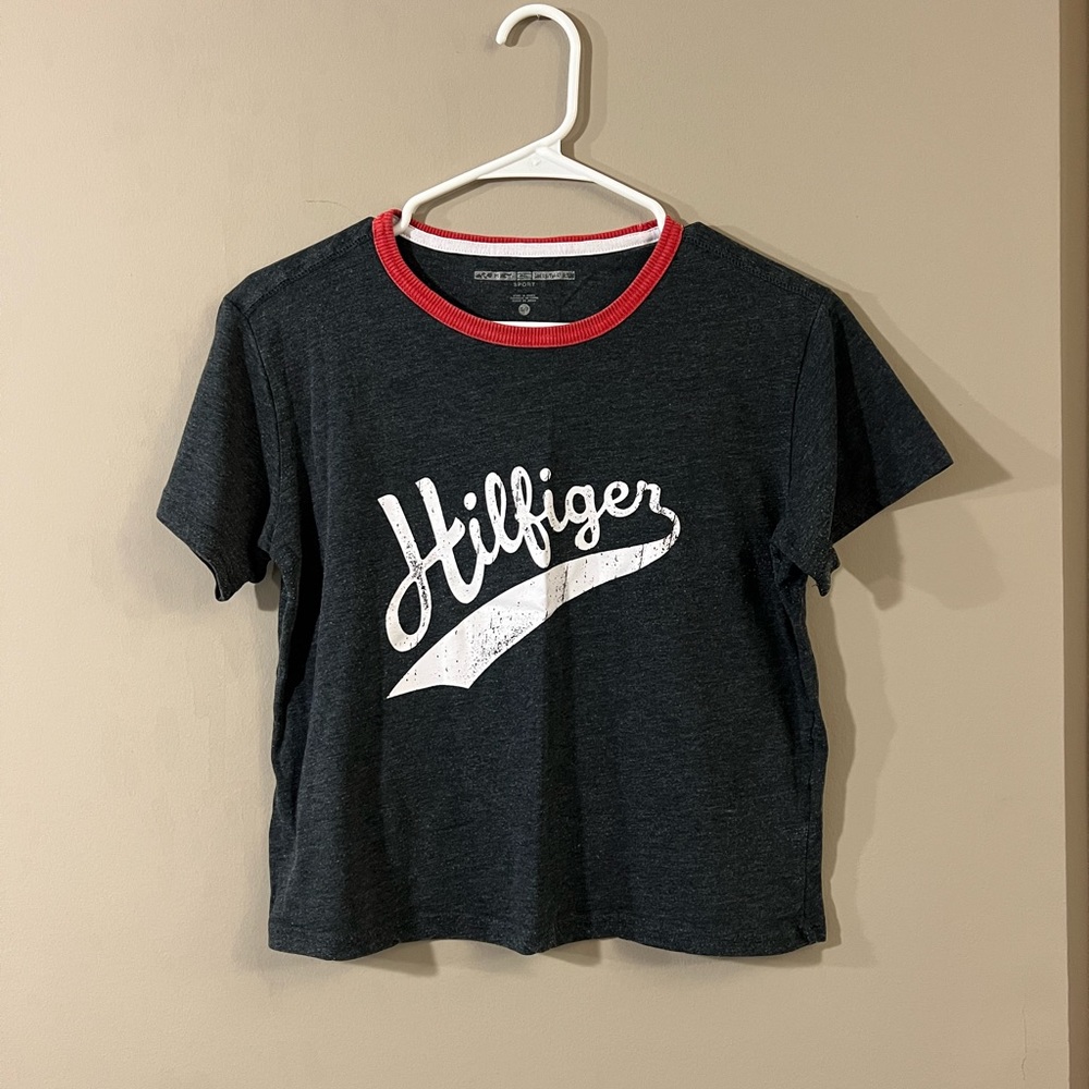 TH sport cropped tee